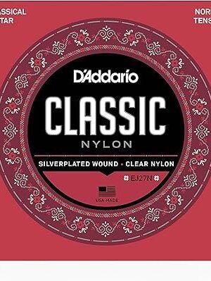 D'Addario Cuerdas para Guitarra Española | EJ27N Juego de Cuerdas Clásica de Nylon