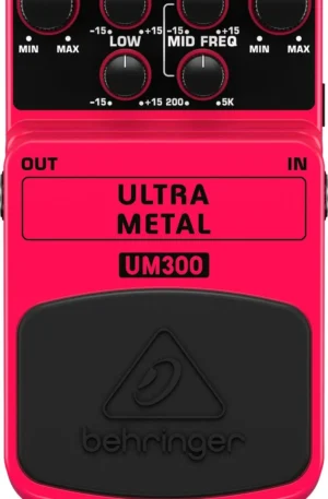 Behringer Pedal de guitarra Ultra Metal Distortion Effects, rosa, UM300